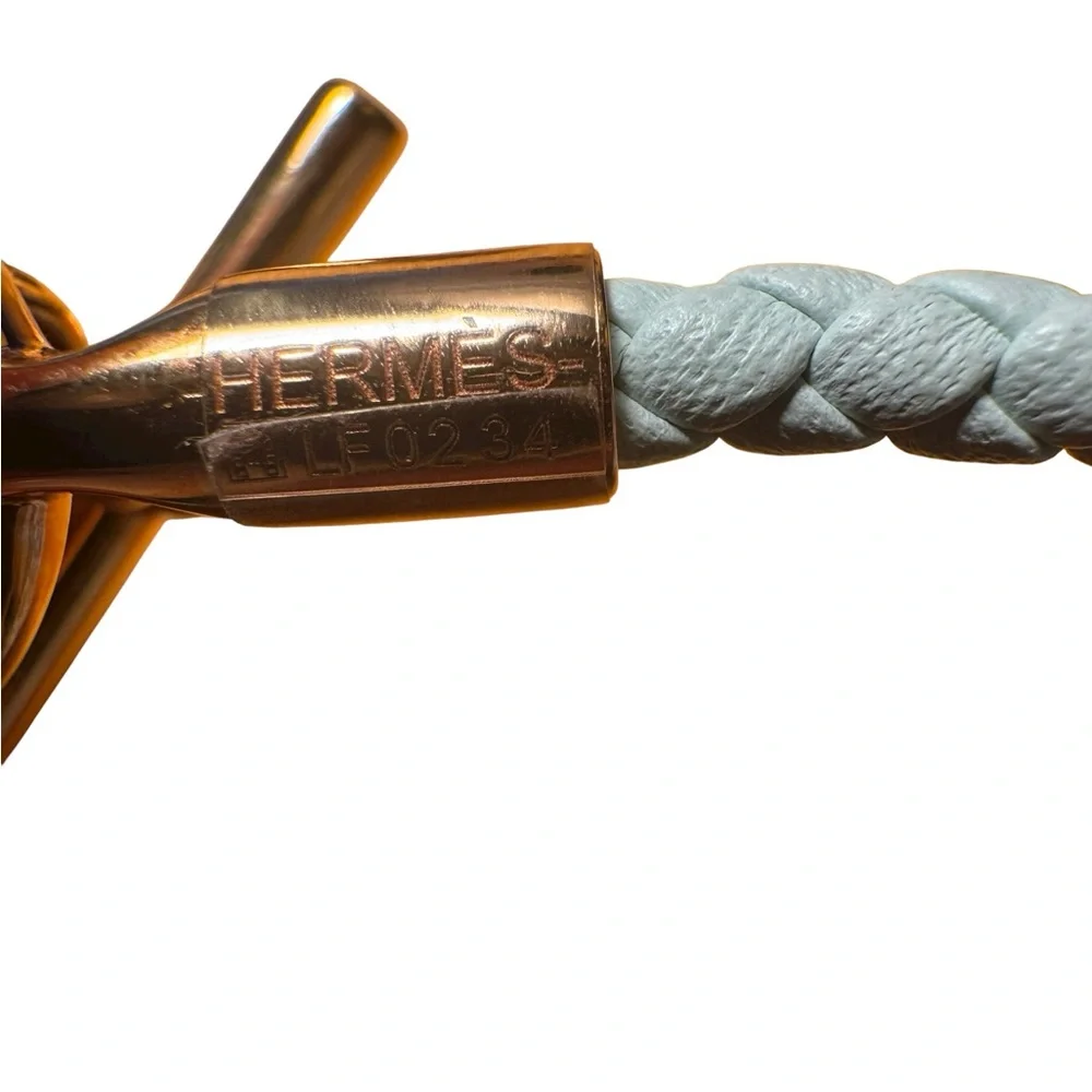 Hermes Glenan Leather Toggle Bracelet with COA